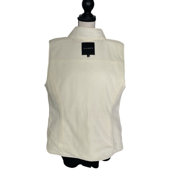 TALBOTS FLEECE LINED QUILTED VEST SZ LRG - Picture 6 of 8